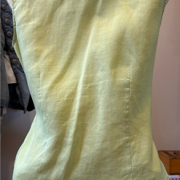 100% Linen Sleeveless blouse - Picture 3 of 6